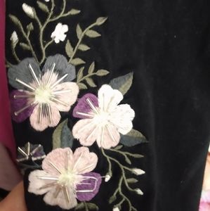 Embroidered/beaded leggings